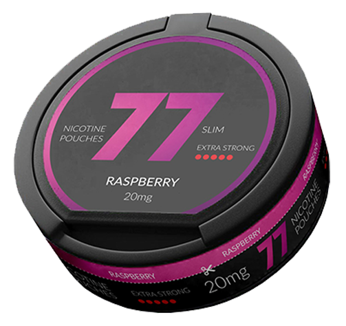 77 Raspberry Slim Extra Strong All White Portion