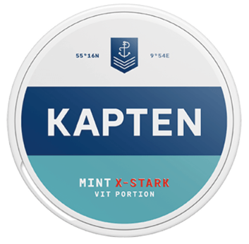 Kapten Vit Mint Extra Stark Portionssnus