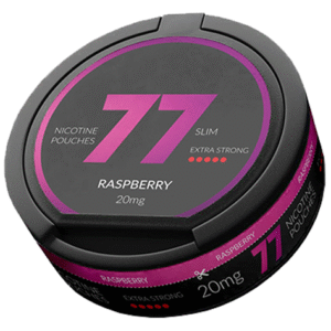 77 Raspberry Slim Extra Strong All White Portion