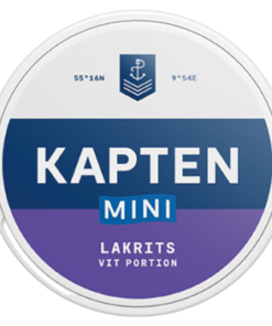 Kapten Vit Lakrits Minisnus