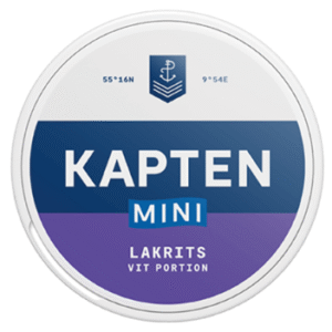 Kapten Vit Lakrits Minisnus