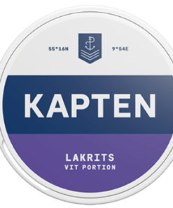 Kapten Vit Lakrits Portionssnus