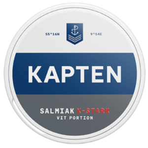 Kapten Vit Salmiak Extra Stark Portionssnus