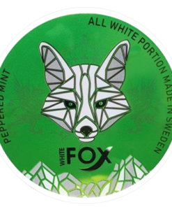 White Fox Peppered Mint Slim All White Portion