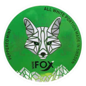 White Fox Peppered Mint Slim All White Portion