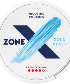 Alternative view of zone X Cold Blast Slim Extra Strong All White Portion