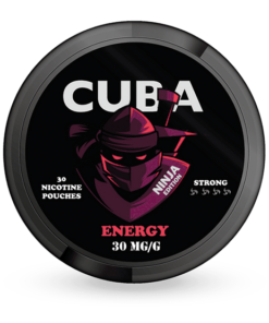 CUBA Ninja Energy Slim Strong All White Snus