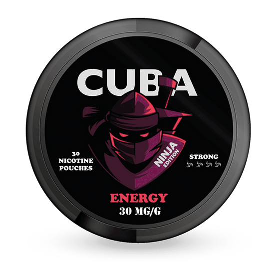 CUBA Ninja Energy Slim Strong All White Snus
